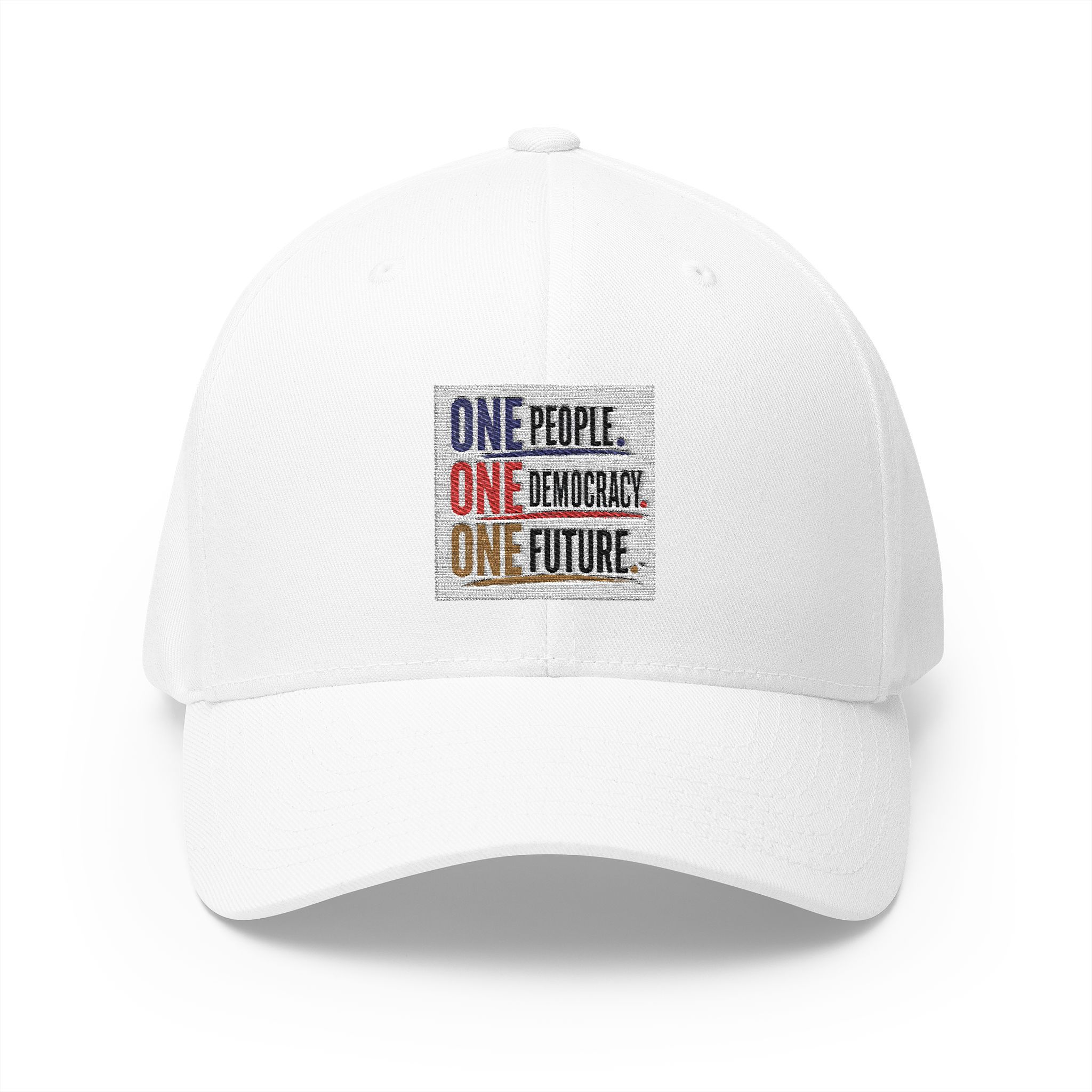 Embroidered 'One People One Democracy One Future' Cap