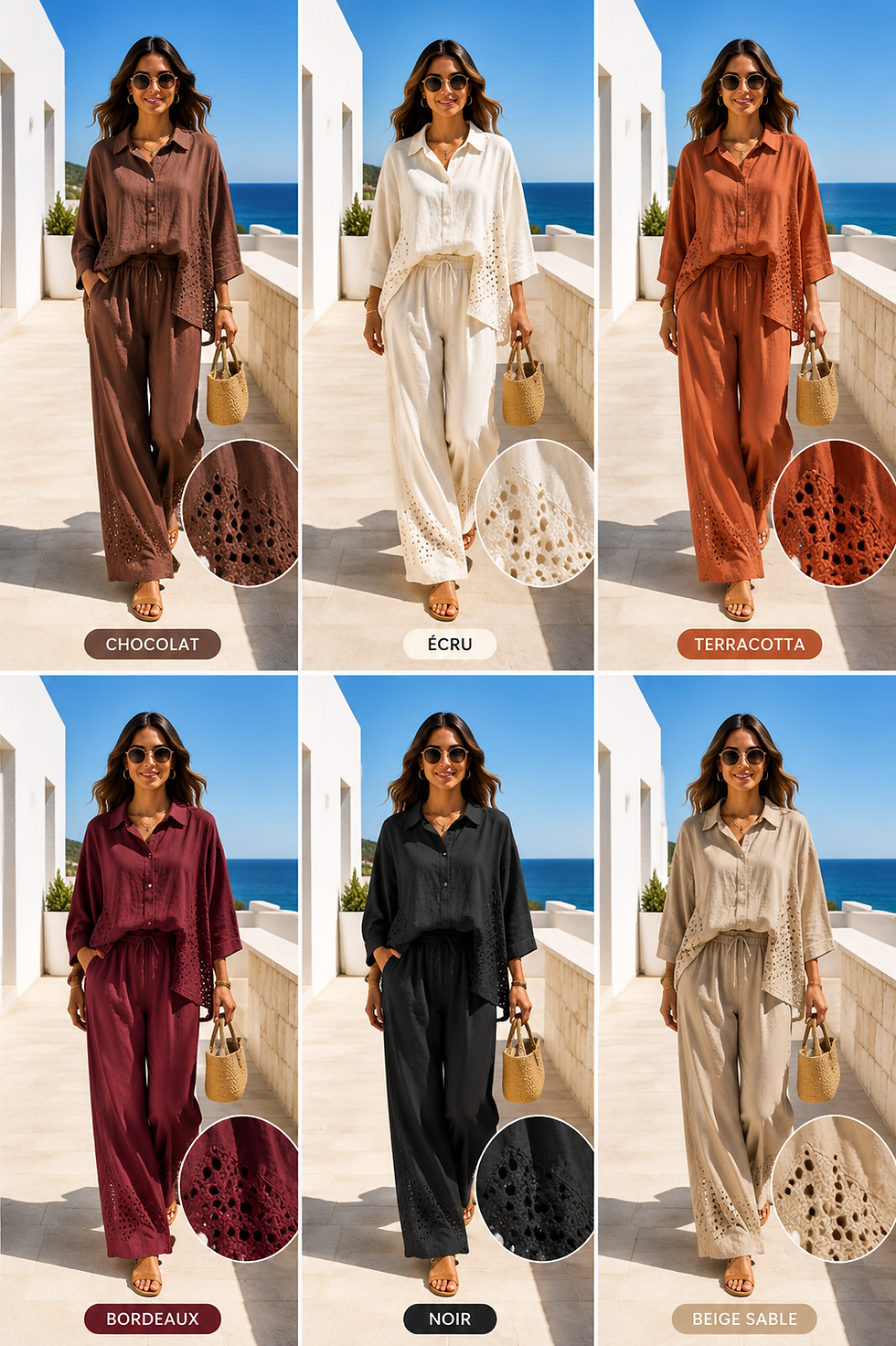 Miniature : pantalon lin
