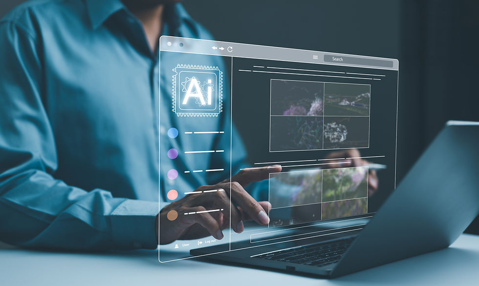 ai-image-creation-technology-man-use-ai-software-laptop-generate-images-showcasing-futuris