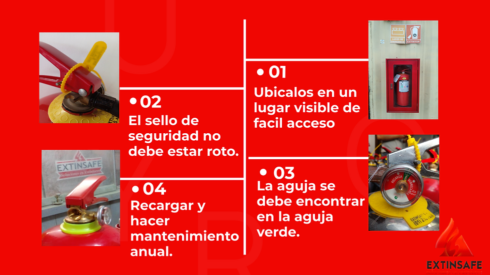 USO Y CUIDADO DE UN EXTINTOR