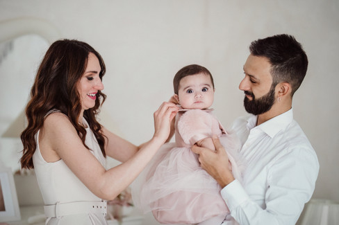 preparativi servizio fotografico battesimo