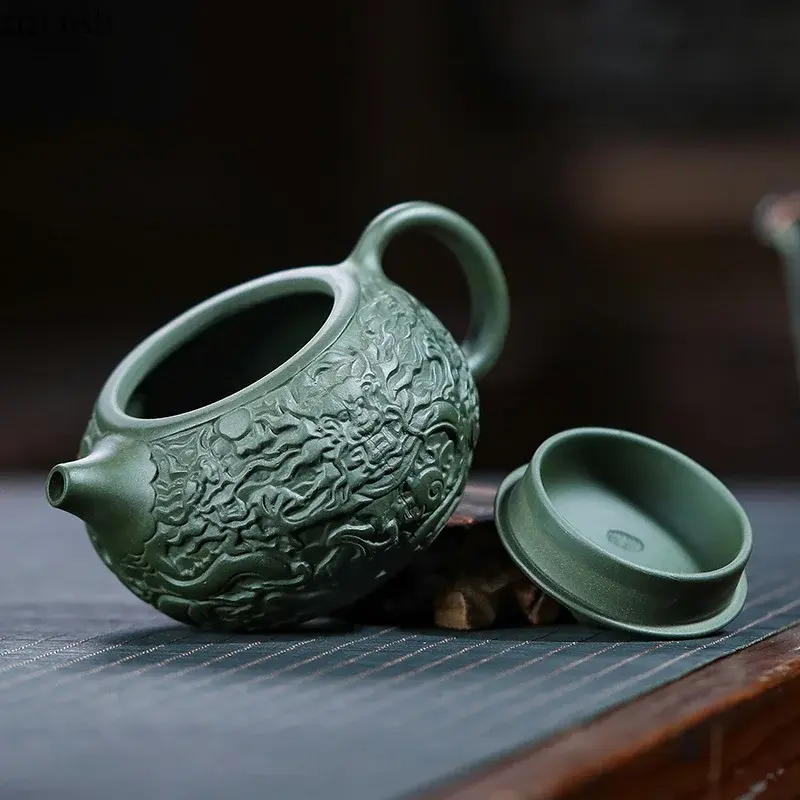 Miniatura: Yixing Green Clay Konvička 260ml / Jixingová konvička Zelená hlína 260ml