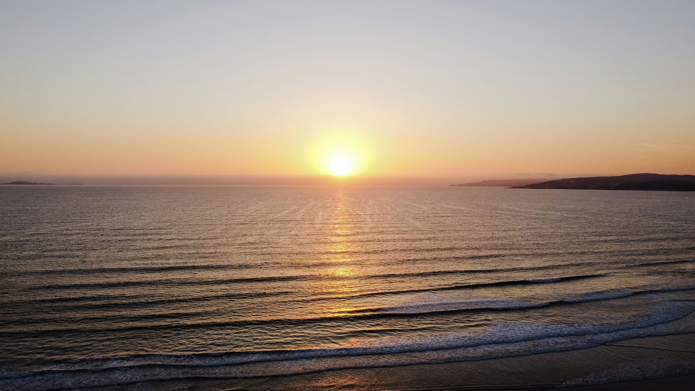 Sunset over the Pacific in Ensenada, Baja California