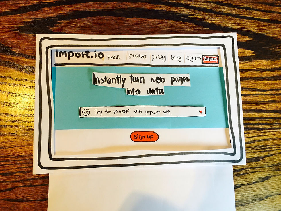 Web prototype