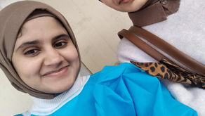 Maysaa Abbas Fadil and her mother