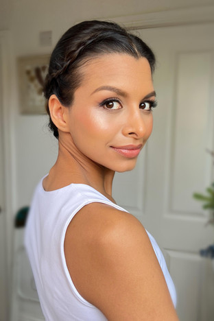 Bridal Bun Updo Hair and Makeup London