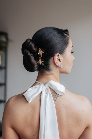 Bun Updo Bridal Hair and Makeup Berkshire
