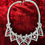 Miniatura: Necklace Silver Ruby Vintage Art Deco Antique Wedding Elizabeth
