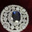 Thumbnail: Brooch Silver Zircon Sapphire Vintage Antique Bridal Queen 925