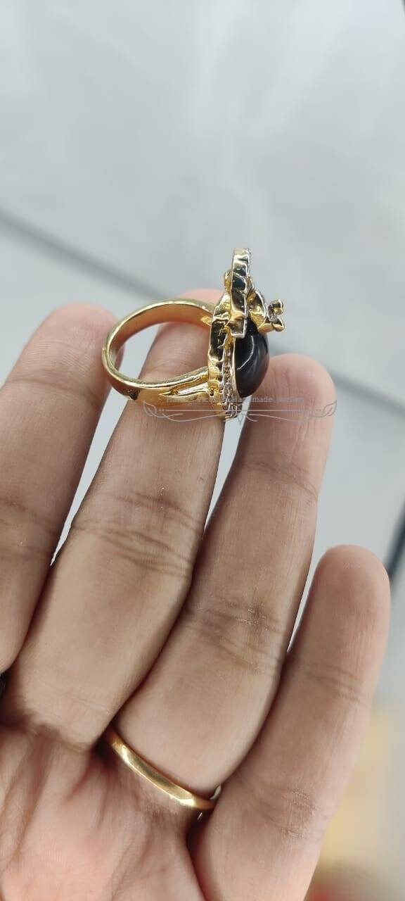 Thumbnail: Ring Silver Diamond Vintage Antique Wedding Georgian 1.20 Ctw