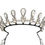 Miniaturbild: Tiara Silver Zircon Pearl Vintage Art Deco Victorian Royal Queen