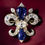 Thumbnail: Brooch Silver Zircon Sapphire Art Deco Wedding Royal Queen The