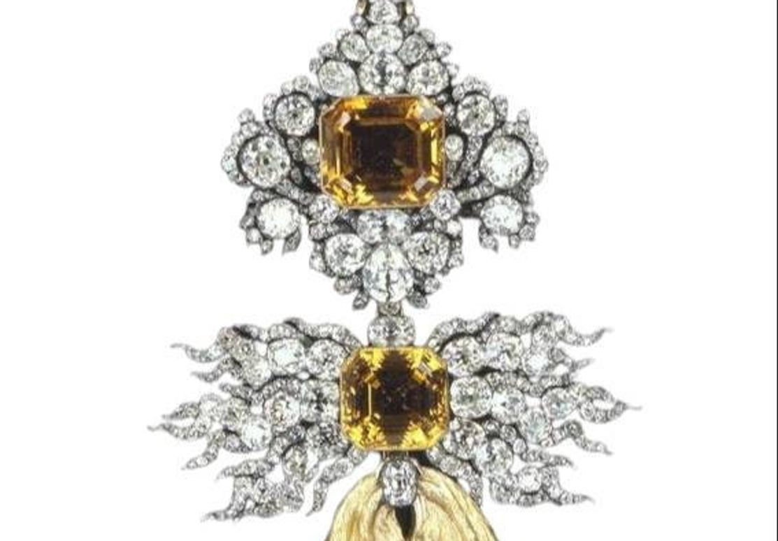 Brooch Silver Gold Diamond Sapphire Vintage Art Deco Antique Art