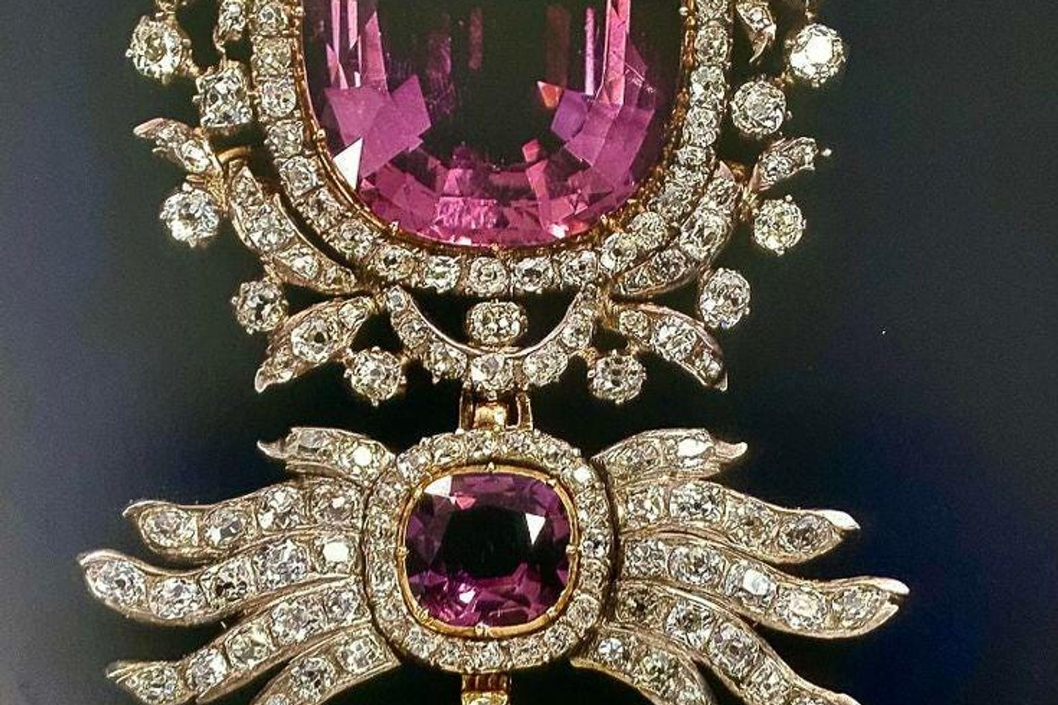 Brooch Silver Gold Zircon Cz Vintage Art Deco Antique Art Deco