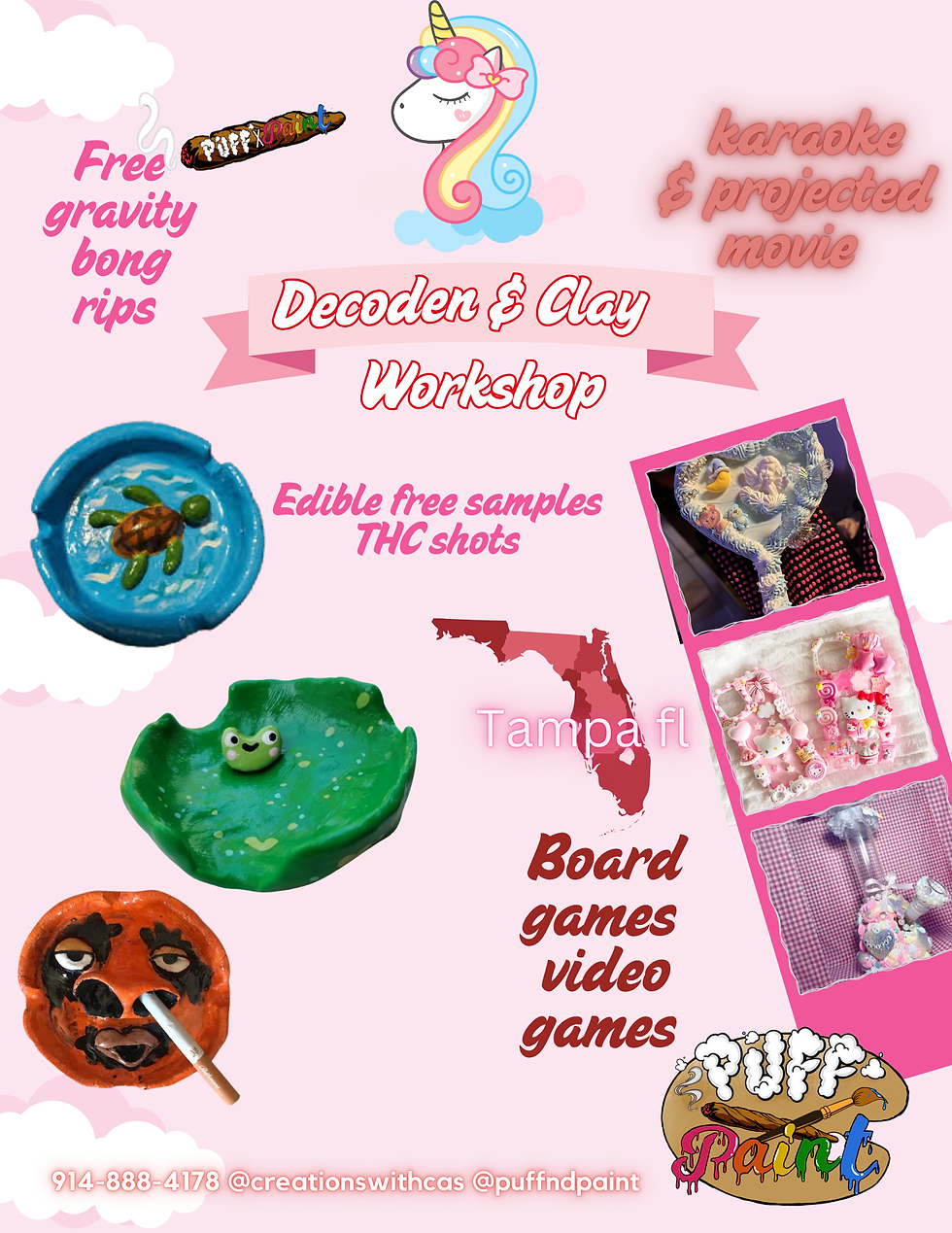 Puff and Paint  Decoden & Clay   