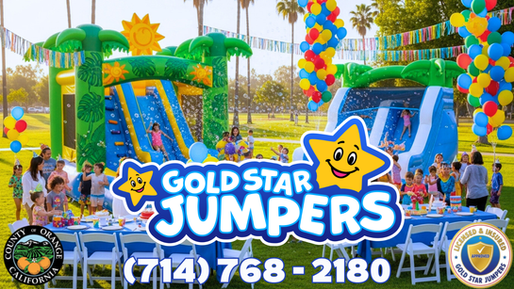 Bounce House Rentals and party supplies in Orange County - Gold Star Jumpers