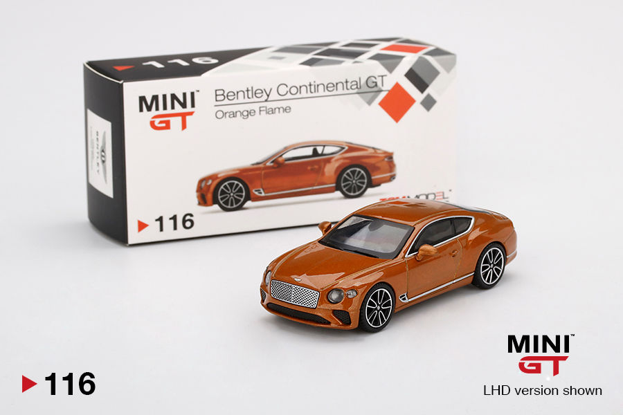Bentley Continental GT (Orange Flame)1:64 Mini GT