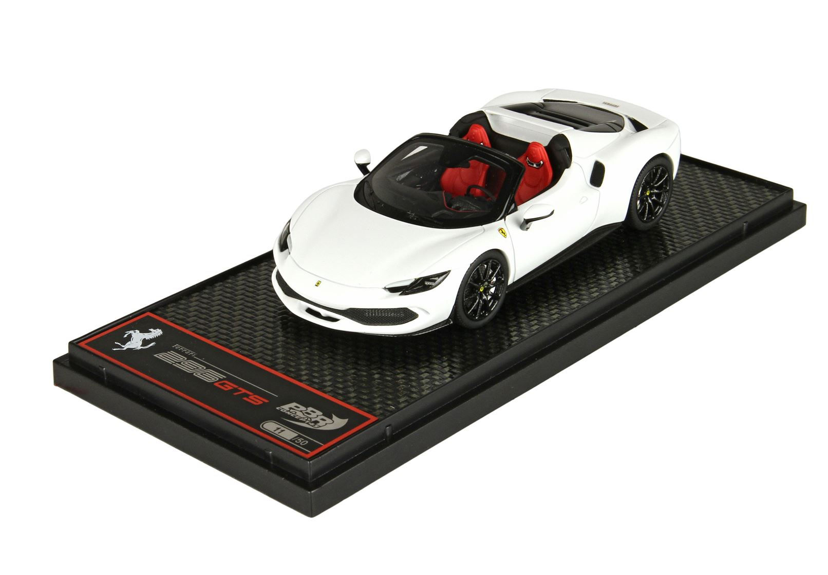 Ferrari 296 GTS Spider (Bianco Cervino) 1:43 BBR