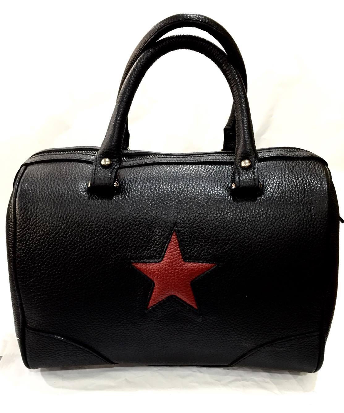 SAC CUIR ETOILE _ BLACK