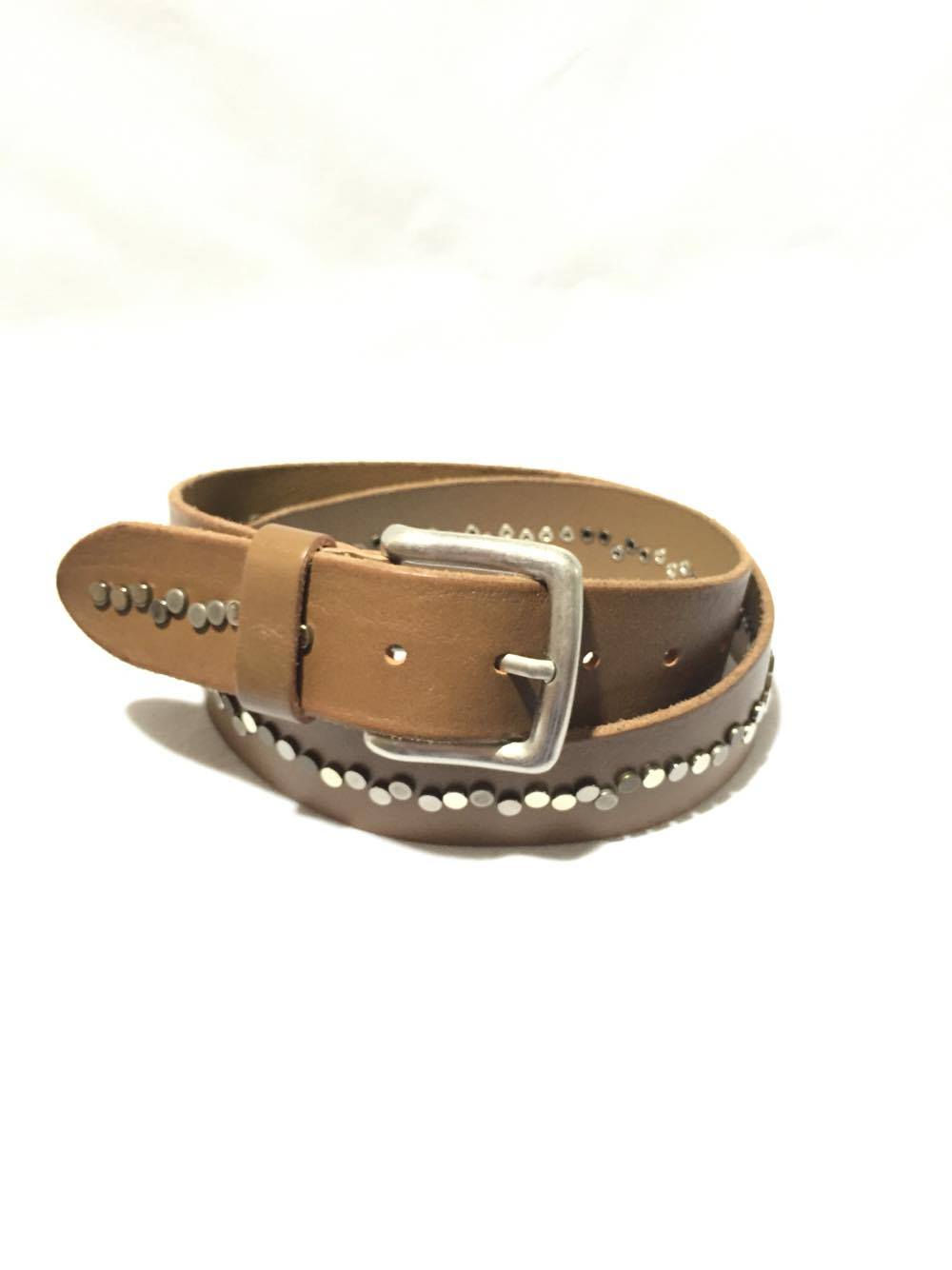 CEINTURE LIGNE CLOU - BROWN