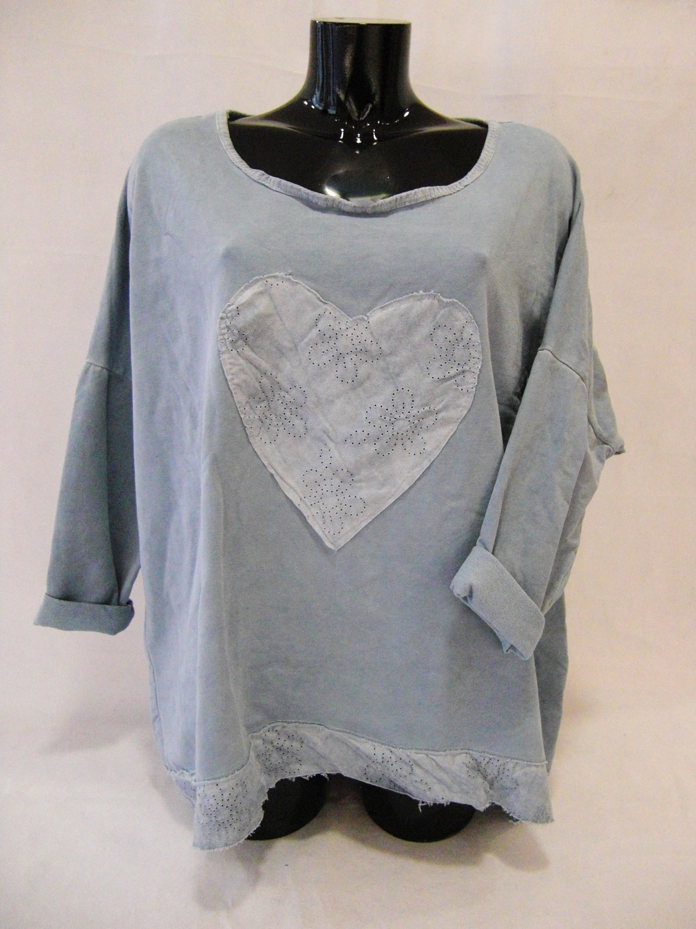 PULL COEUR ITA - BLUE