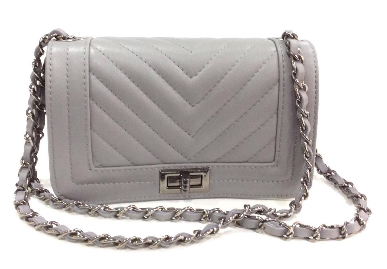 SAC CUIR - GREY