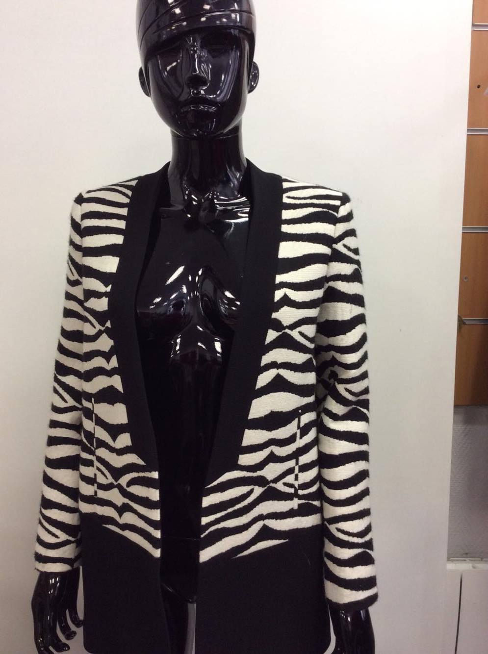VESTE ZEBRE _ BLACK