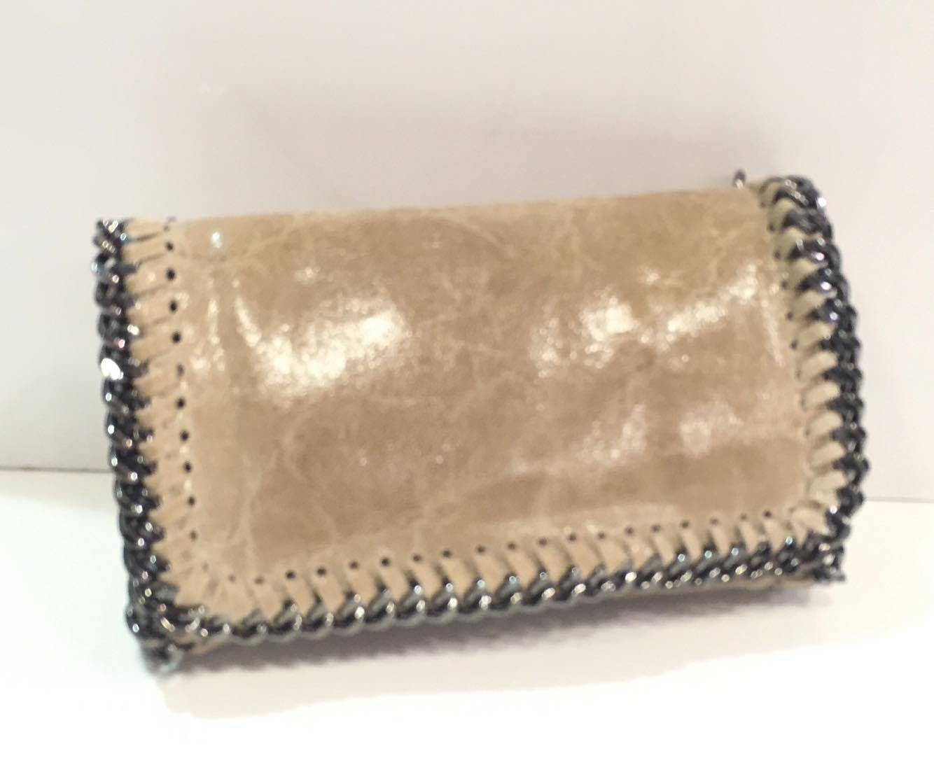 POCHETTE CHAINE- BEIGE