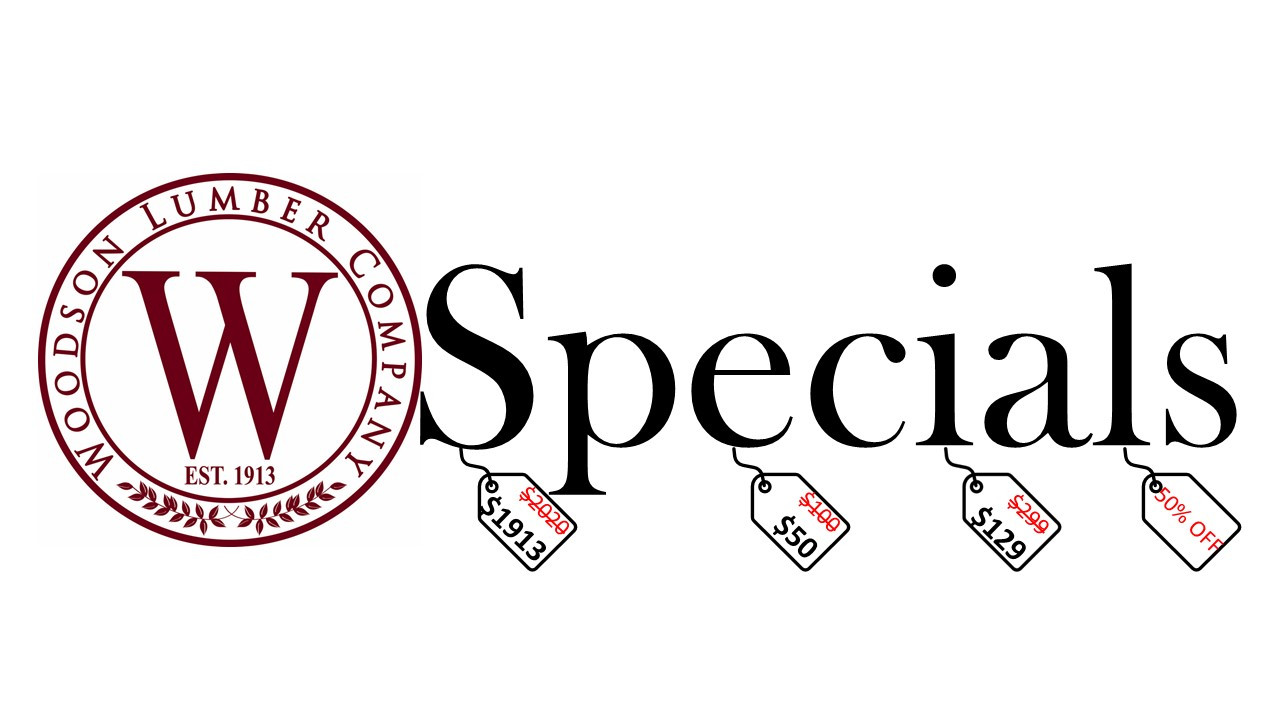 Specials Woodson Lumber Company TX