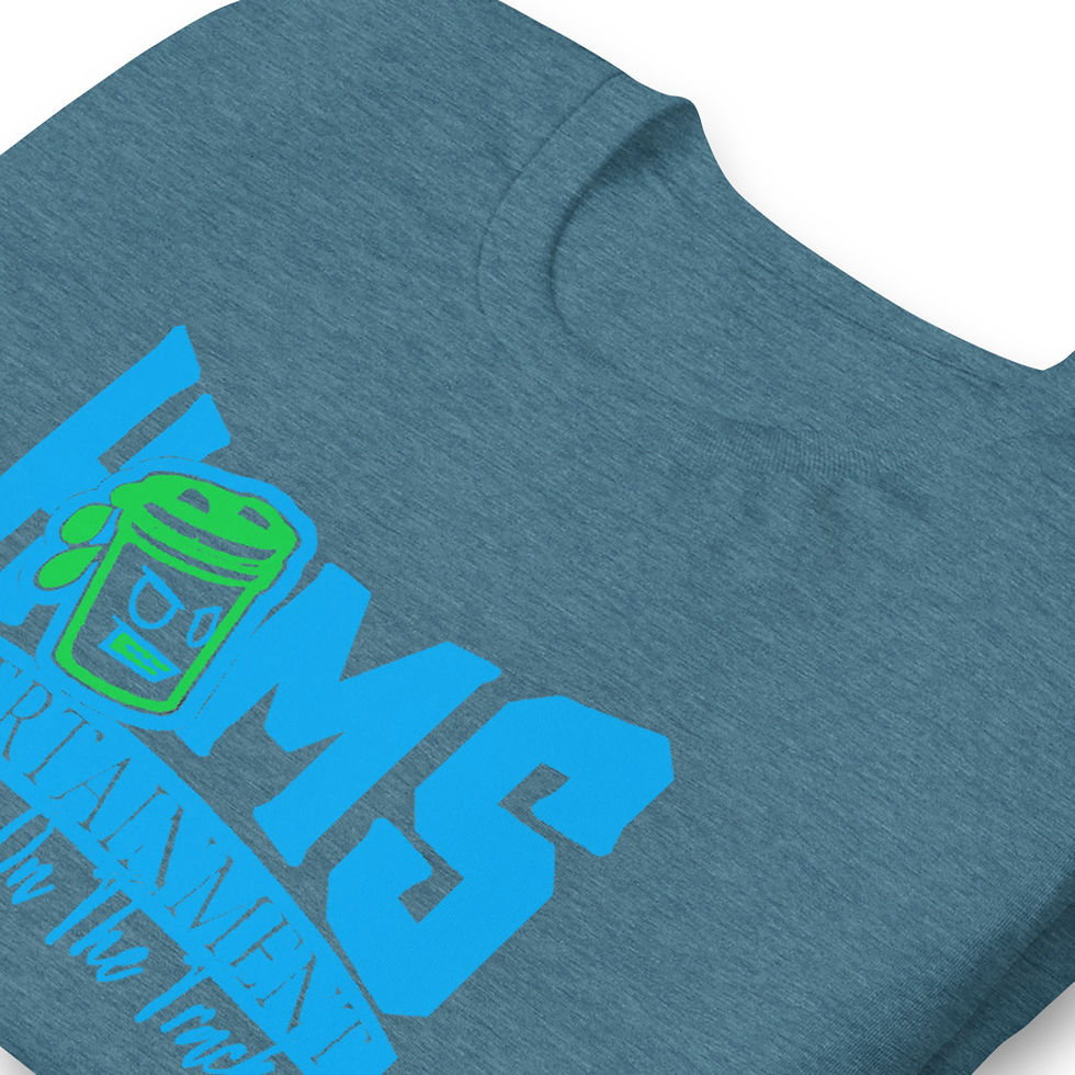 Thumbnail: Blue/Green HOMS Ent Kidddeeonthetrack Short-sleeve unisex t-shirt