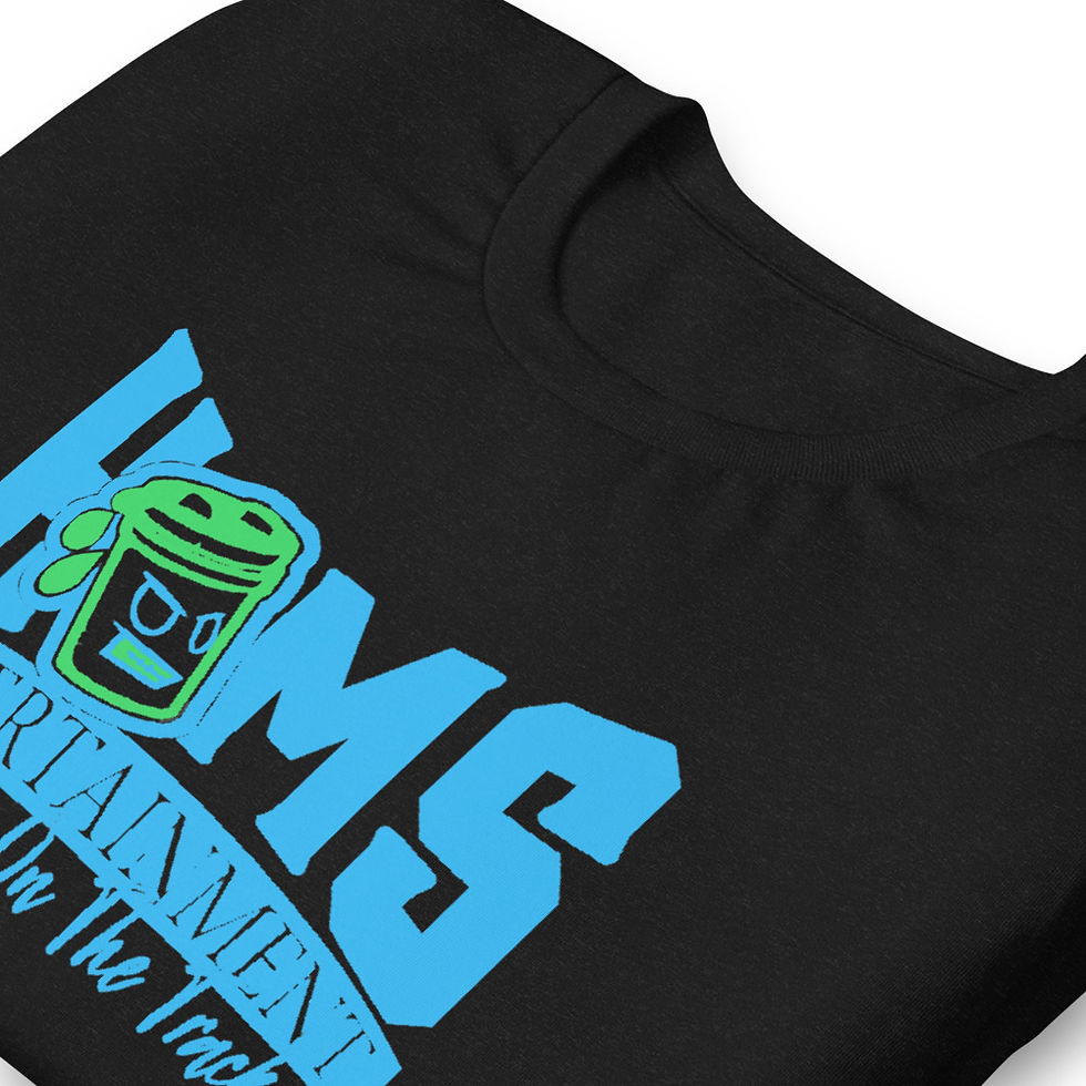 Thumbnail: Blue/Green HOMS Ent Kidddeeonthetrack Short-sleeve unisex t-shirt
