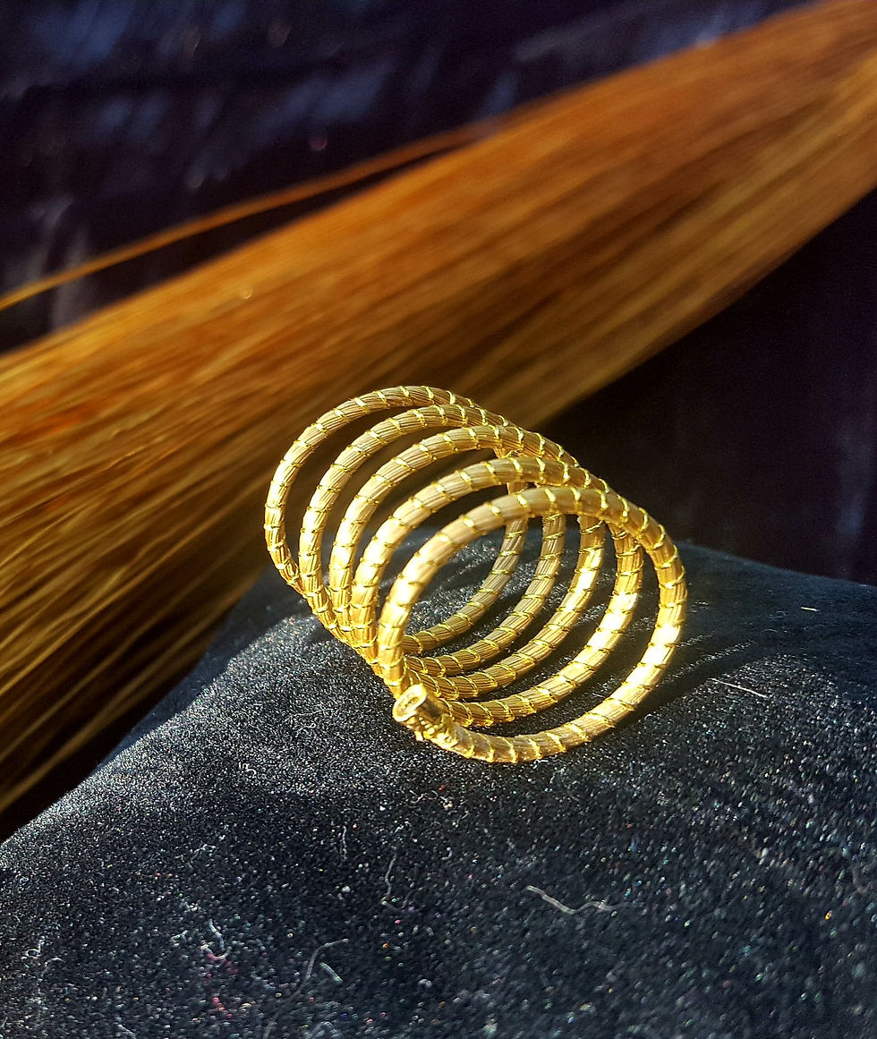 Miniature : Bague "ressort" capim
