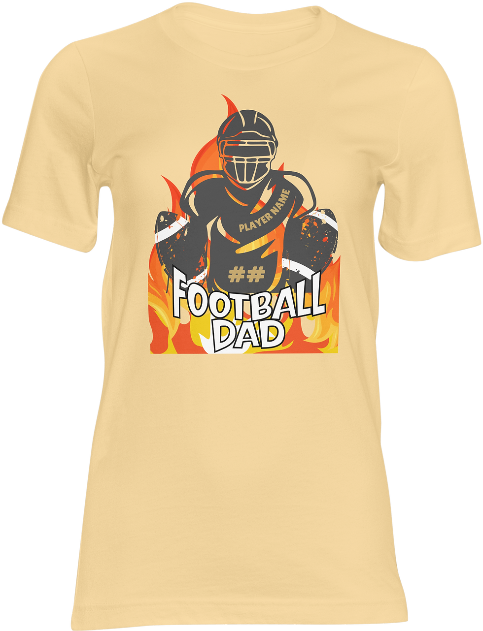 Thumbnail: Football Dad Custom Name & Number - Personalized Sports Dad Shirt