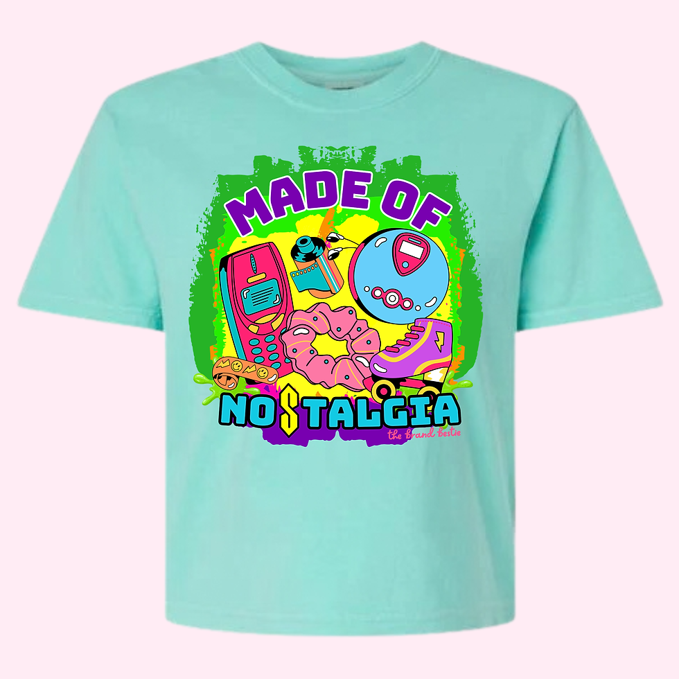 Thumbnail: Made of Nostalgia Boxy Cropped Tee