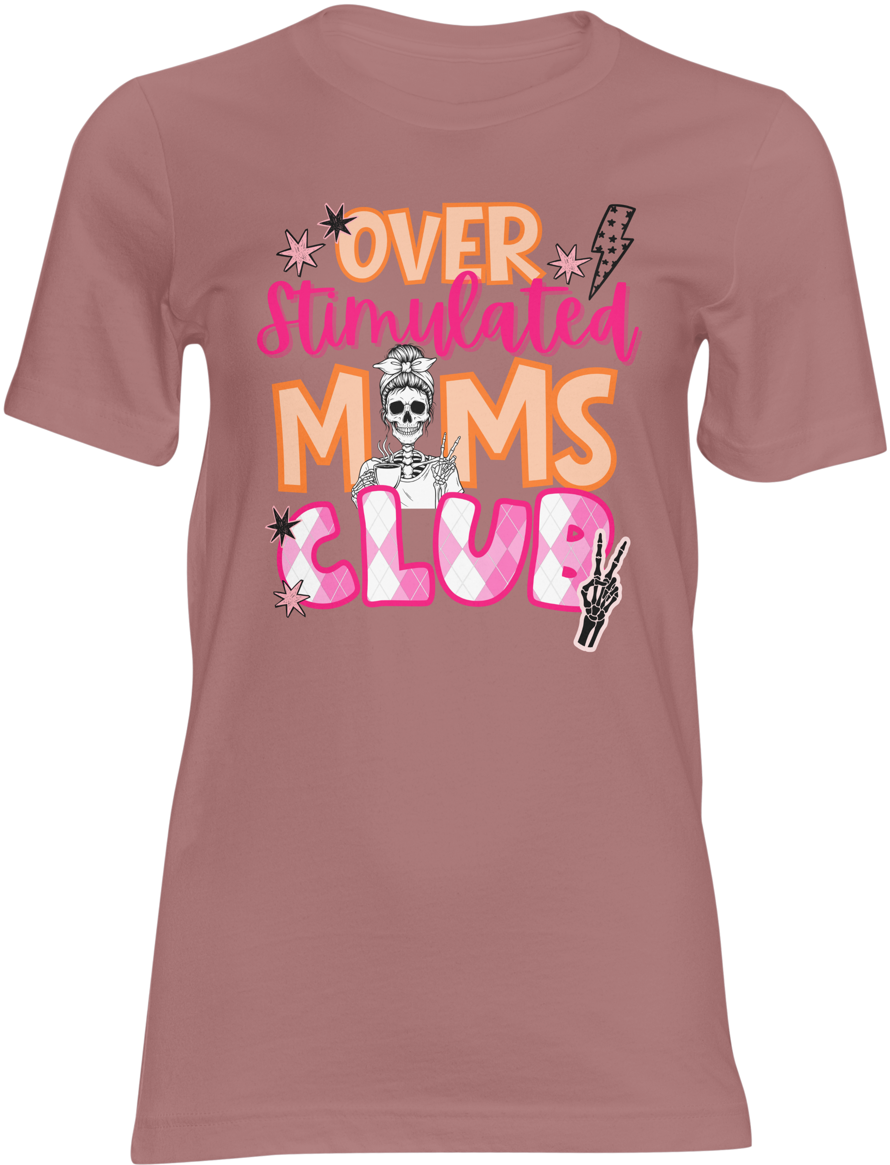 Overstimulated Moms Club – Next Level Unisex Tee for Women | Funny Mom Life Shir