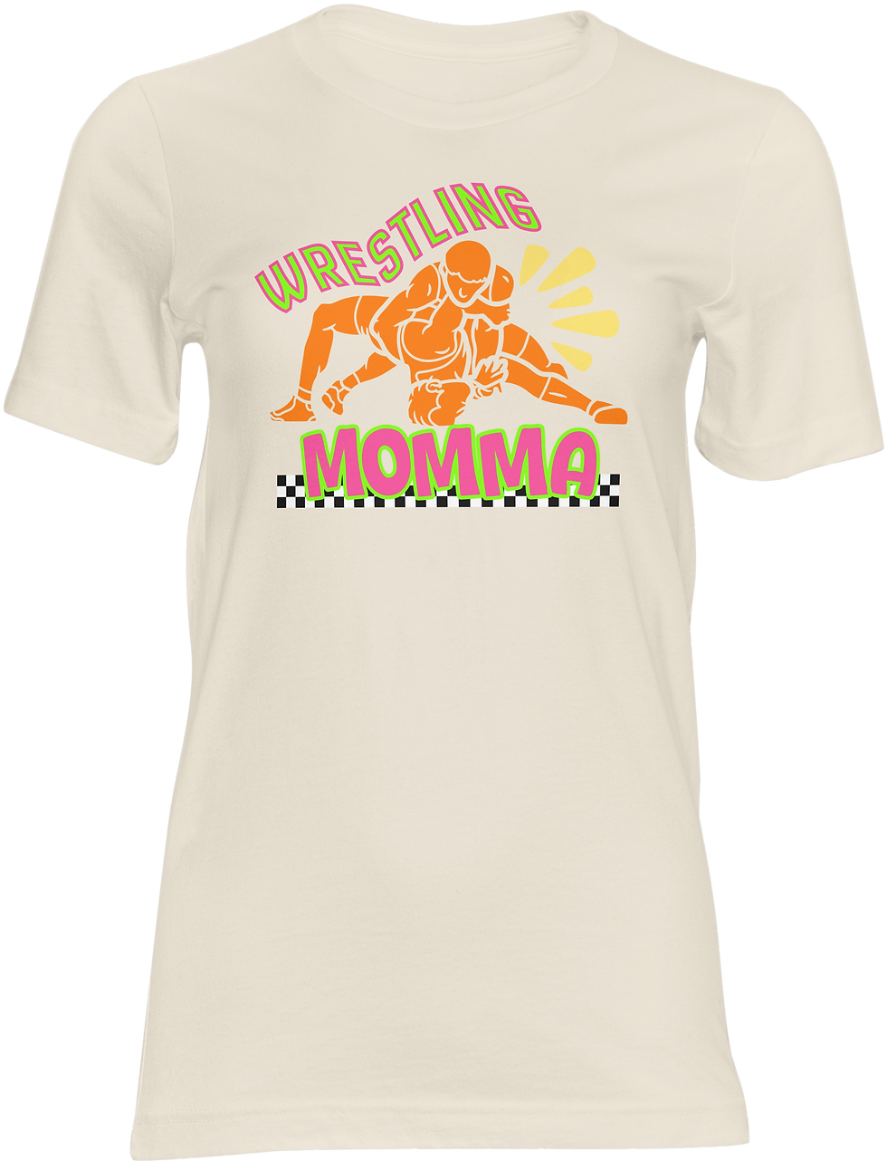 Thumbnail: Wrestling Momma – Wrestling Mom Graphic T-Shirt | Game Day Tee