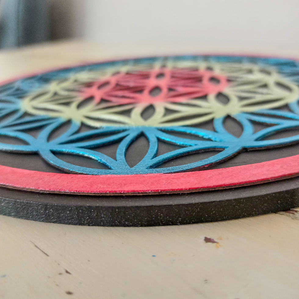 Thumbnail: Colorful Flower of Life Wall Panel