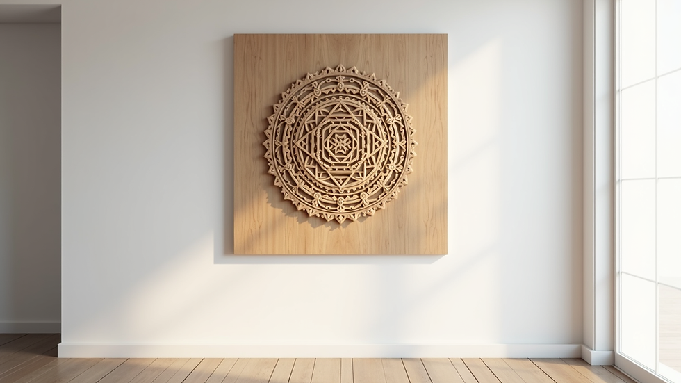 Sri Yantra Sembolü Dekorasyonu: Sri Yantra Ahşap Panoların Anlamları ve Kullanımı