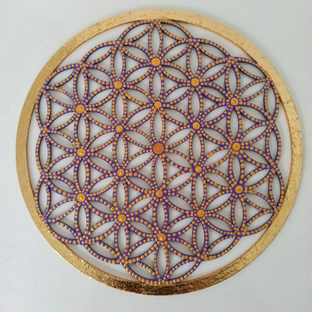 Dot Tekniği ile Yaşam Çiçeği Duvar Panosu