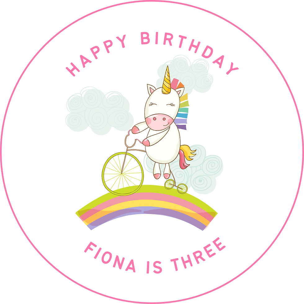 Thumbnail: Unicorn Birthday Stickers