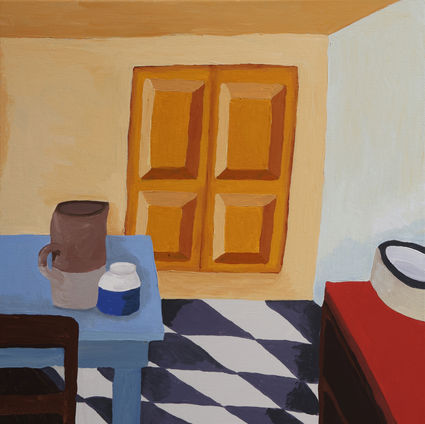 Art illustrations in acrylic paintings by Mallorca artist Ailsa Ash household items. Buy art by contacting sharon@artistsofmallorca.com or contact the artist directly