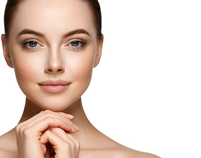Beauty Woman face Portrait. Beautiful Spa model Girl with Perfect Fresh Clean Skin. Brunet