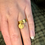 Miniature : Bague breloque martelé (8 mm)
