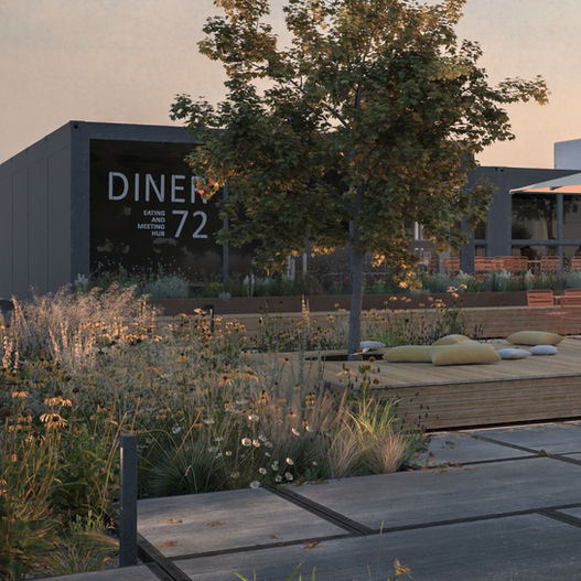 Gastrobereich der ELA Container GmbH für morbach.wermeyer. Landschaftsarchitekten PartGmbB