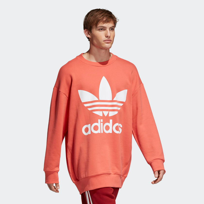 Thumbnail: Adidas Oversize Trefoil Sweatshirt Red