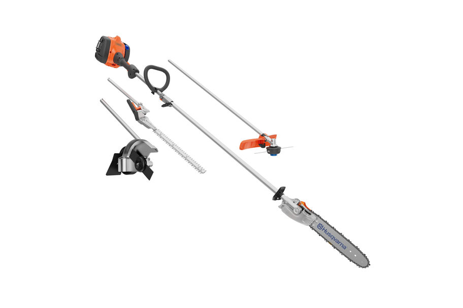 Husqvarna 122LKP Gas Powered Pole Saw with Various Attachments