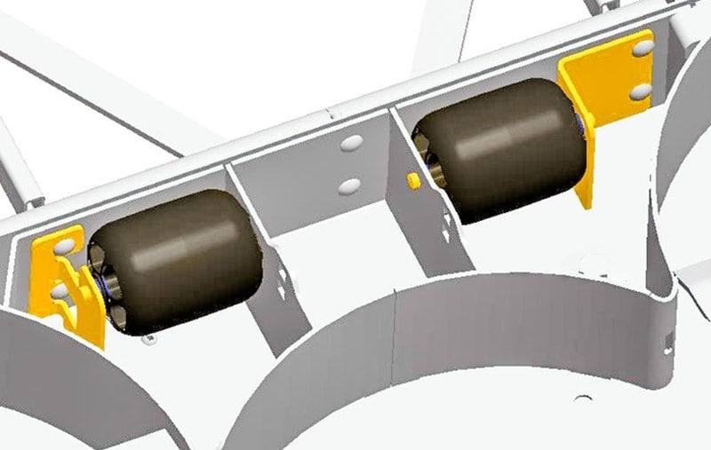 Hustler X-Ride Dual Anti-Scalp Deck Wheel Option