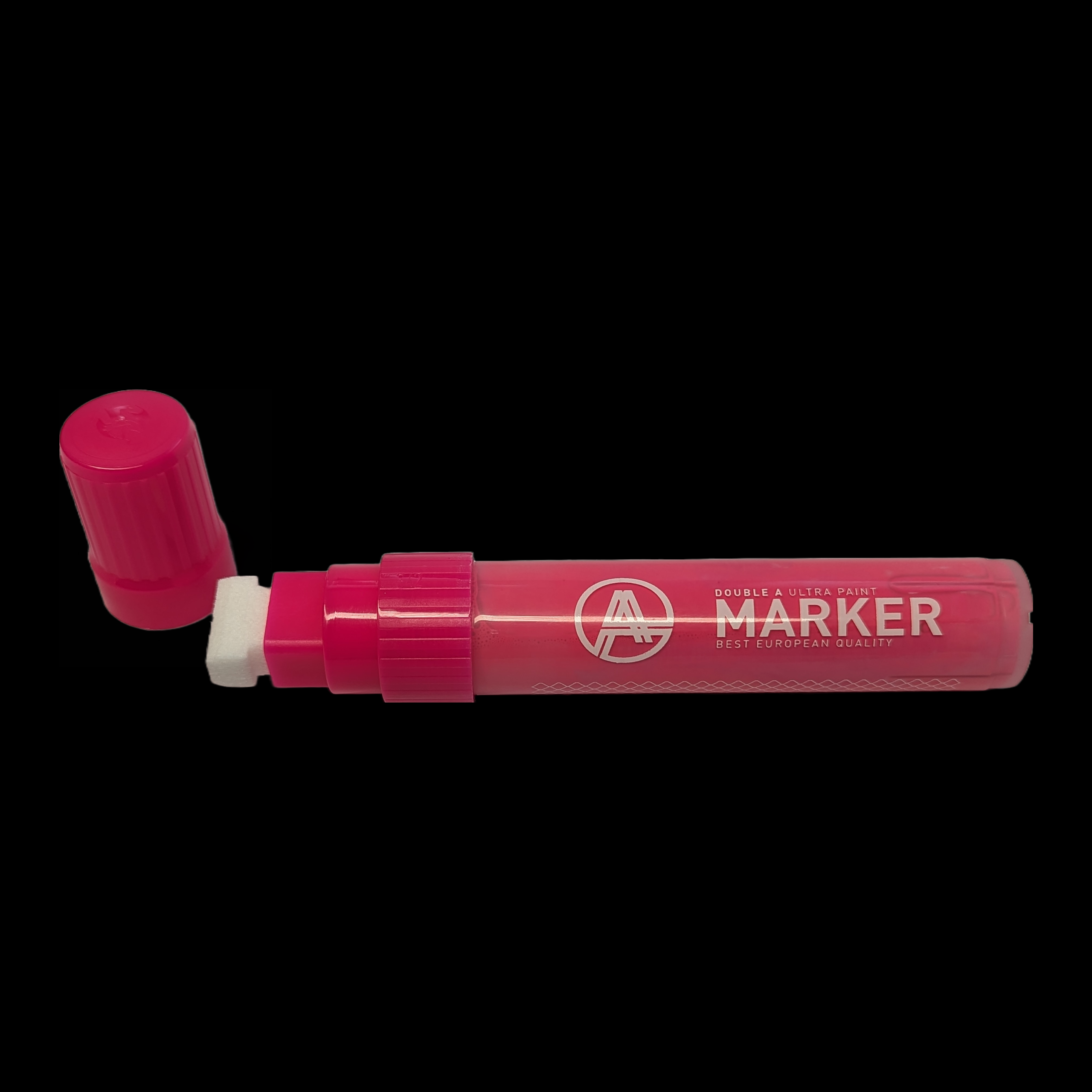 Double A Marker 20mm Ultra Opaque pink with rectangular nib