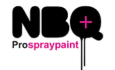 NBQ pro spraypaint logo