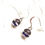 Thumbnail: Purple and mauve drop earrings